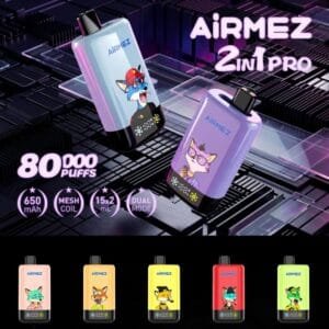 Airmez Double 80K 2-in-1 disposable vape wholesale - Vapeuwell EU