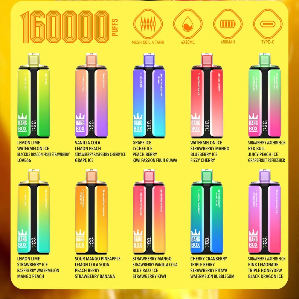 Bang Box 160K 4-in-1 disposable vape wholesale - Vapeuwell EU