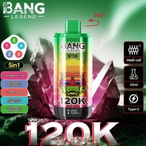 Bang Legend 120K 5-in-1 disposable vape wholesale - Vapeuwell EU