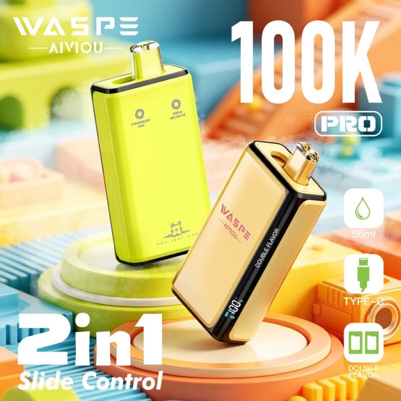 WASPE Pro Double 100K wholesale - disposable vape image 4 - Vapeuwell EU