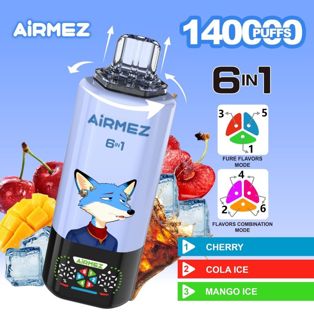 Airmez Fox 140K wholesale - disposable vape image 2 - Vapeuwell EU
