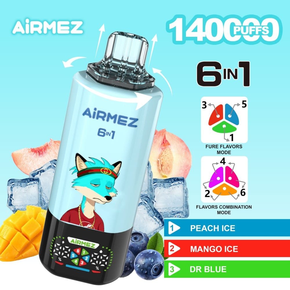 Airmez Fox 140K wholesale - disposable vape image 3 - Vapeuwell EU