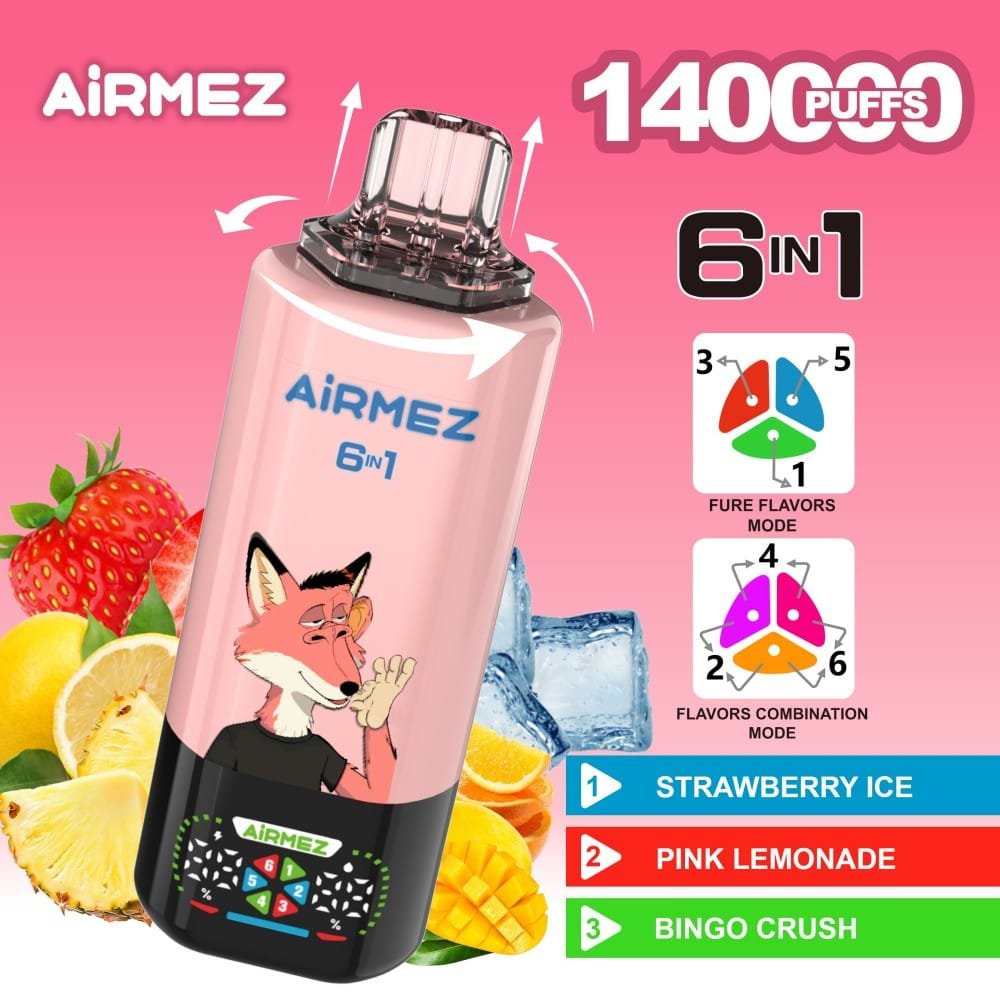 Airmez Fox 140K wholesale - disposable vape image 4 - Vapeuwell EU