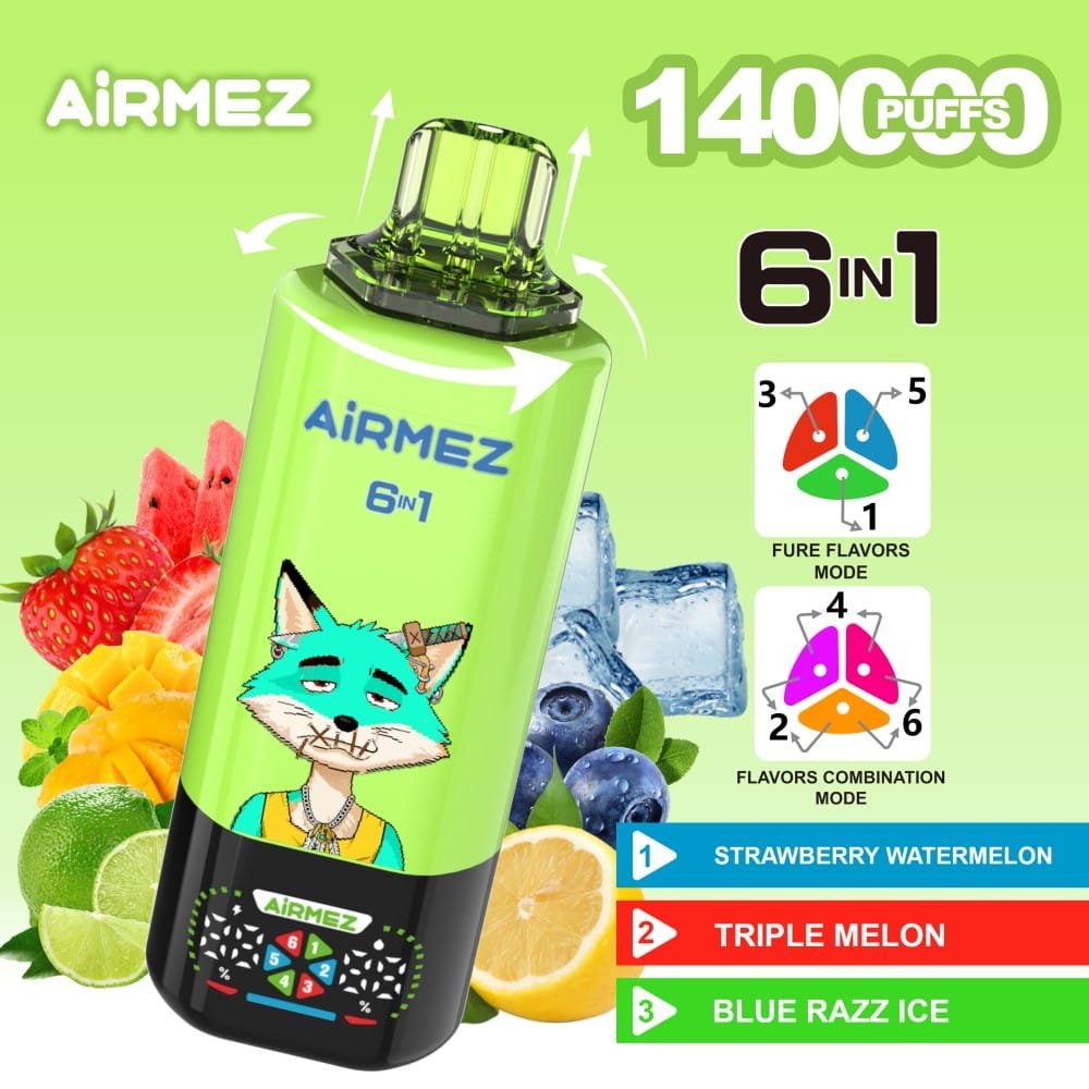 Airmez Fox 140K wholesale - disposable vape image 7 - Vapeuwell EU