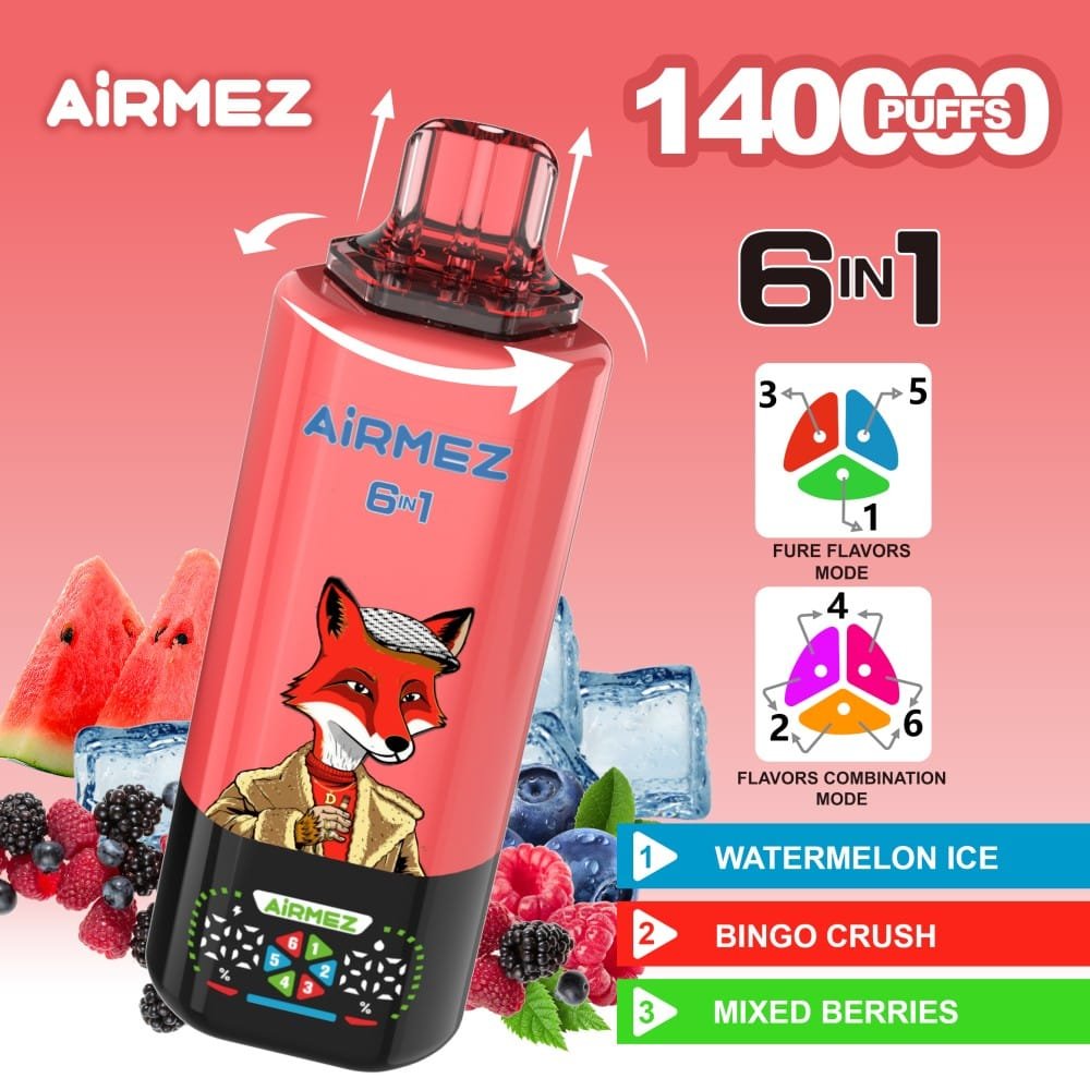 Airmez Fox 140K wholesale - disposable vape image 8 - Vapeuwell EU