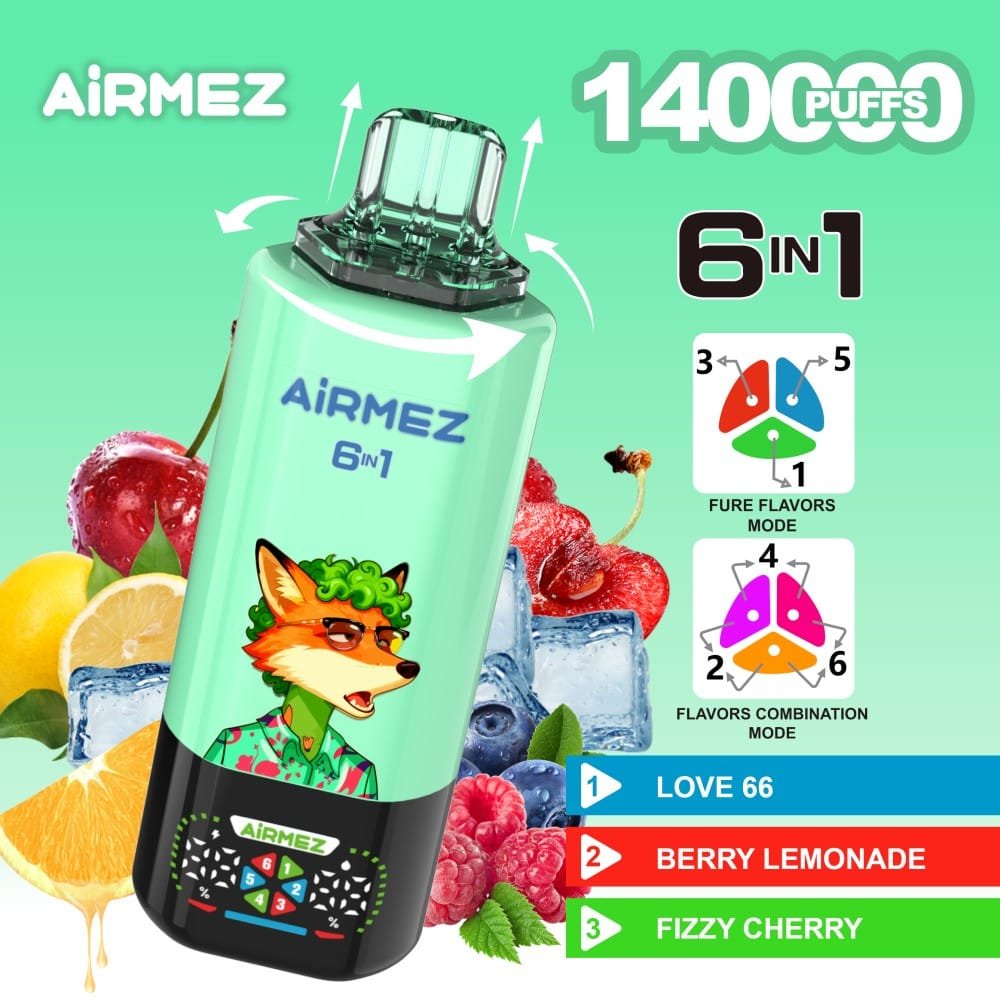 Airmez Fox 140K wholesale - disposable vape image 10 - Vapeuwell EU