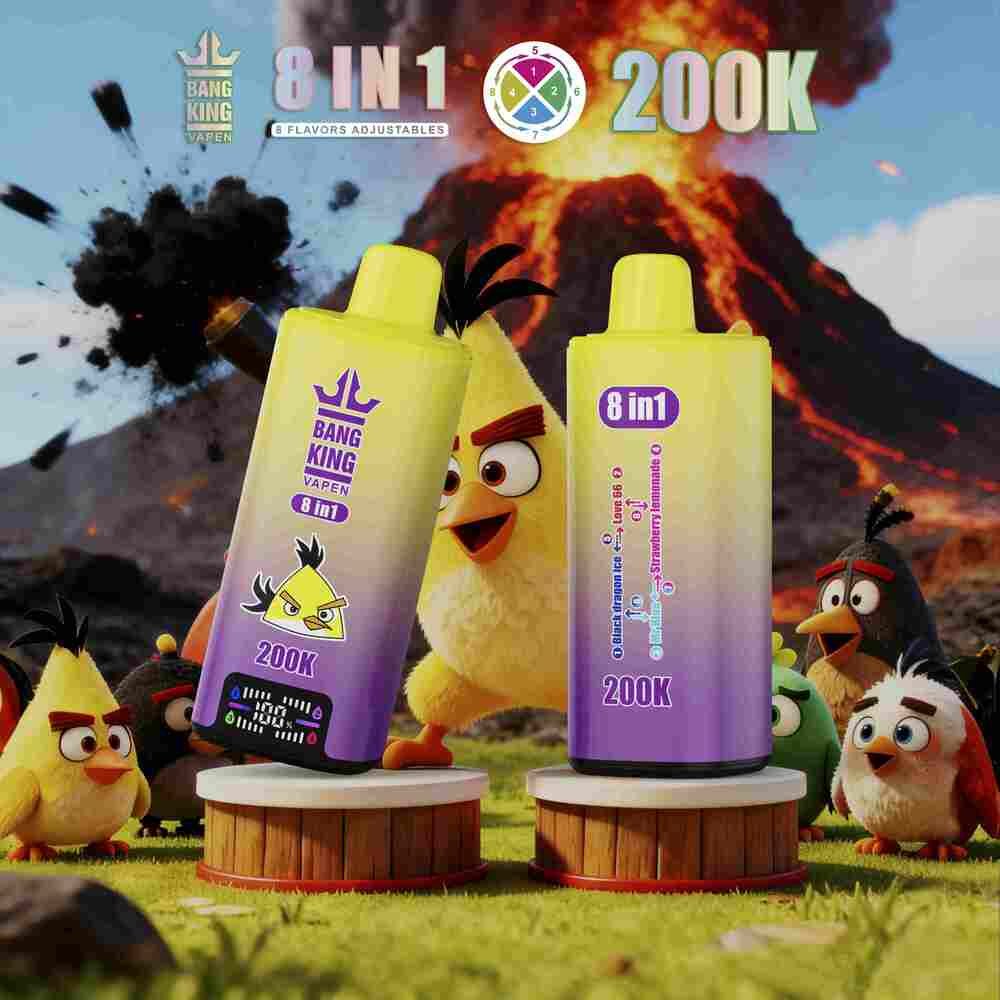 Bang King 200K 8-in-1 disposable vape wholesale - Vapeuwell EU