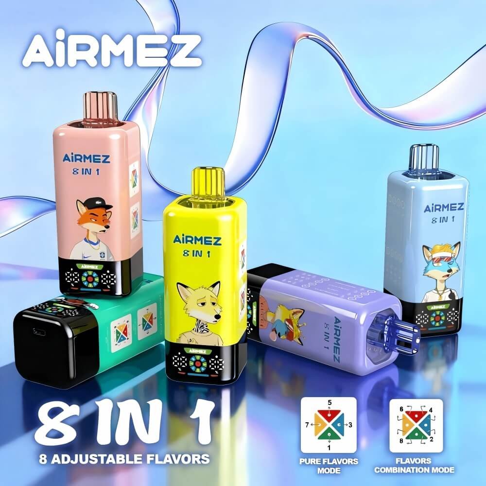 Airmez 160K 8-in-1 disposable vape wholesale - Vapeuwell EU