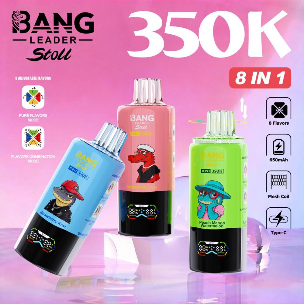 Bang Leader 350K 8-in-1 disposable vape wholesale - Vapeuwell EU