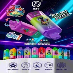 UZY Six Option 150K wholesale - disposable vape image 5 - Vapeuwell EU
