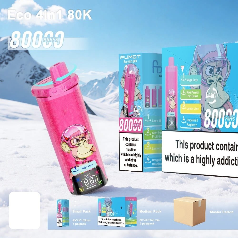 Fumot Eco 80K 4-in-1 disposable vape wholesale - Vapeuwell EU