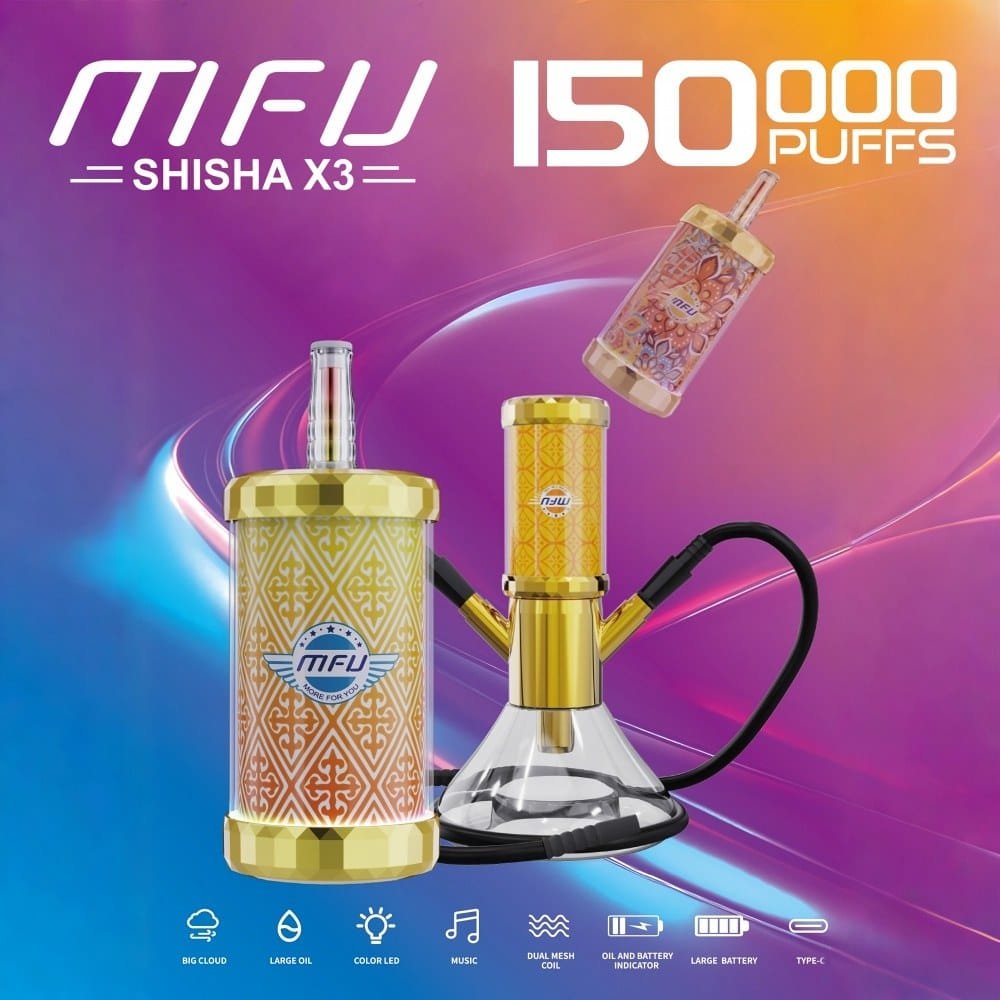 MFU Shisha 150K disposable vape wholesale - Vapeuwell EU