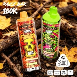Razz Bar 160K Puffs 3 in 1 Crystal Vape 160000 Triple Flavors Wholesale - Imagen 3