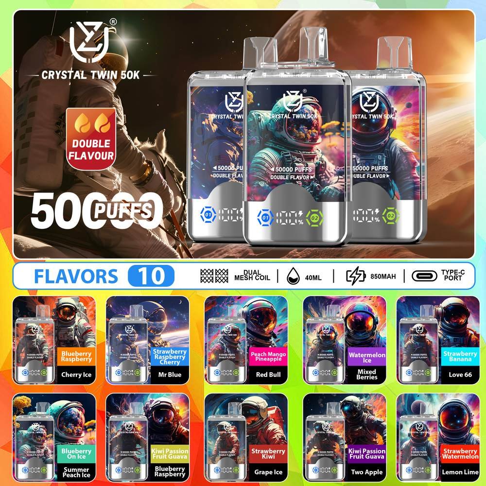 UZY Crystal Twin Dual 50K wholesale - disposable vape image 1 - Vapeuwell EU