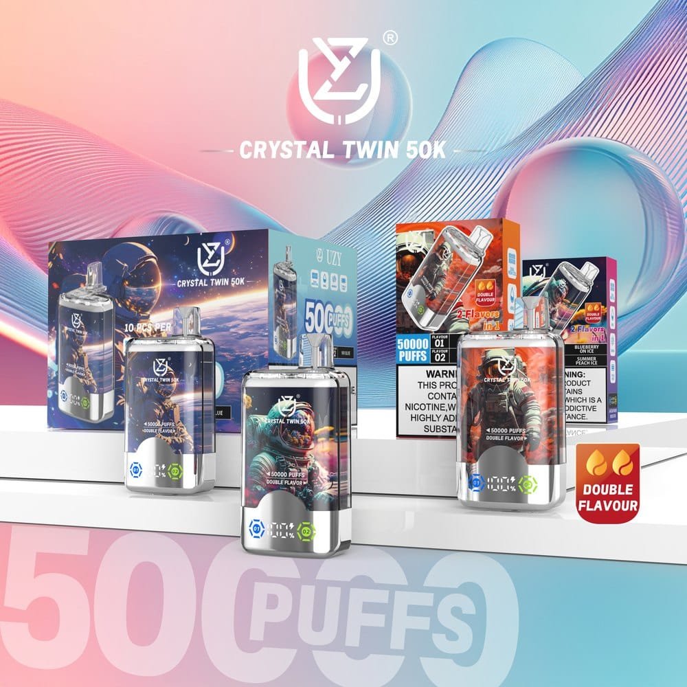 UZY Crystal Twin Dual 50K wholesale - disposable vape image 3 - Vapeuwell EU