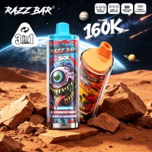 Razz Bar 160K Puffs 3 in 1 Crystal Vape 160000 Triple Flavors Wholesale - Imagen 8