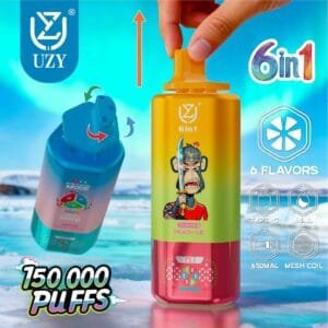 UZY Six Option 150K wholesale - disposable vape image 6 - Vapeuwell EU