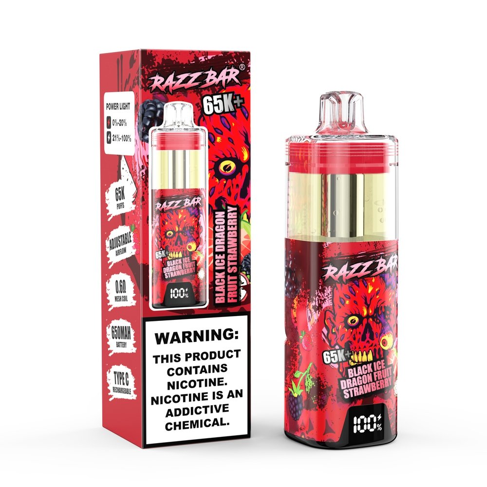 Razz Bar 65K+ 65000 Puffs Crystal Disposable Vape - Imagen 9