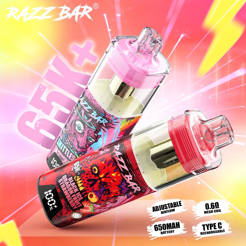 Razz Bar 65K+ 65000 Puffs Crystal Disposable Vape - Imagen 3