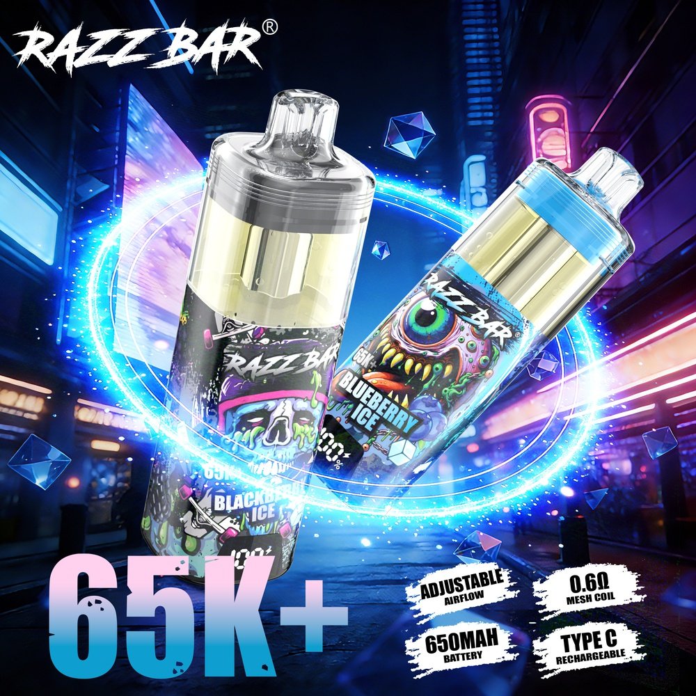 Razz Bar 65K+ 65000 Puffs Crystal Disposable Vape - Imagen 5