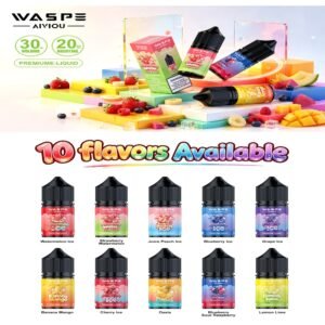 WASPE 30ml e-liquid range in 10 flavours
